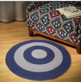 Resim Dekoratif Oval El Örgüsü Halı Paspas (298082630) 