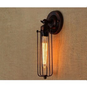 Resim Riolight Vintage,retro,rustik Fırçalı Bakır 1x27 Duylu Mafsallı Hareketli Başlık Metal Duvar Aplik Bakır - Siyah 