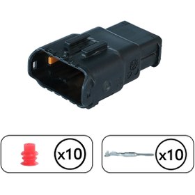 Resim MOLEX Far Soketi Dişi 10 Pin Kablosuz 