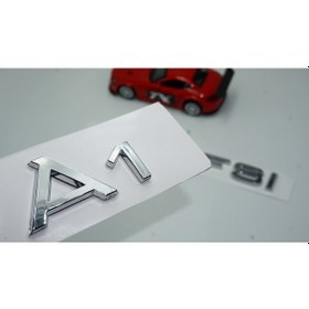 Resim Audi A1 40 TFSi Krom ABS 3M 3D Bagaj Yazı Logo Orjinal Ürün 