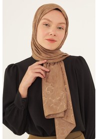 Resim Mirsoy Scarf Daka Desen Parlak Jakar Şal - Kum Beji Kum Beji 