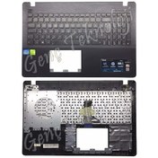 Resim Asus Uyumlu X550LA, X550LB Üst Kasa Klavye Kasası - Siyah- 