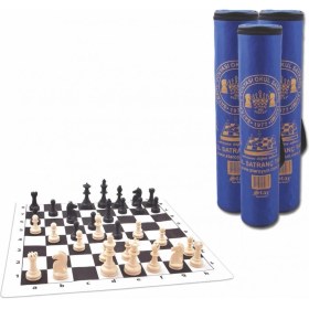 Resim MCM Group 1050651 Okul Satranç Takımı-Bez Çantalı ,starokey 