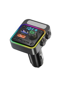 Resim Lapas Fmt-01 36w Hızlı Şarj Destekli Dijital Göstergeli Bluetooth Fm Transmitter Siyah 