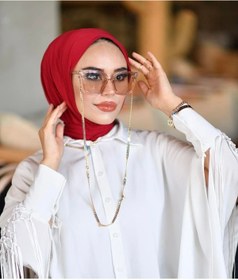 Resim Sahra Şal Dünyası Hijabchi Kadın Tesettür Çıtçıt Boyunluk Hijab Bone Model Eşarp 