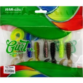 Resim Hanfish Gurt 7cm Lrf Silikon Yem Karışık Renk Paketi - Mix 3 