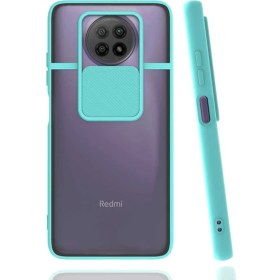 Resim Canpay Xiaomi Redmi Note 9 5g Uyumlu Kılıf Kayar Sürgülü Lens Koruma Sliding Lens Protective Case 