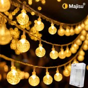 Resim 1 adet, 40/20/10 LED, Balonlu Toplu Işıklar, Pil ile Çalışan İç Mekan Peri Işıkları, Partiler, Düğünler ve Yeni Yıl Tatil Süslemeleri için Uygun Sıcak Beyaz Işık 