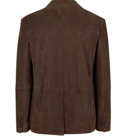 Resim Rodrygo Erkek Kahverengi Blazer Süet Deri Ceket - Kahverengi / 
