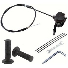 Resim Hightower 7/8'' 22mm Griş Kumanda Kolu Akseleratör 50cc 70cc 90cc 110cc 125cc 250cc Atv Quad Go Kart Taotao Gri 
