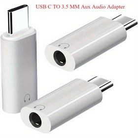 Resim 1/2/3 Paket USB-C 3.5mm Ses Kulaklık Adaptörü, for iPhone 16 Kulaklık Aux Adaptörü Dongle Tipi C Jack for iphone 16 15 for galaxy S24 S23 S22 S21 Plus Pro Max Pixel for ipad ile Uyumlu 