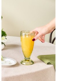 Resim Karaca Minton Meşrubat Bardağı Açık Yeşil Yeşil 