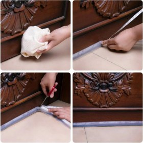 Resim Omilife 4 Metre Şeffaf Rüzgar Geçirmez Silikon Sızdırmazlık Şeridi Kapı Pencere Rüzgar Sızdırmaz Bant 