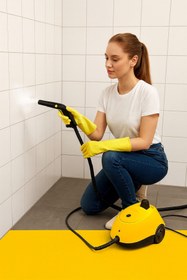 Resim ROBO Pure Es 2000watt Buharlı Temizleyici 21 Parça Sarı 