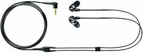 Resim Shure SE215 Profesyonel Ses Yalıtımlı Kulak İçi Kulaklık, Kablolu, 37 dB Ses, Bass, Siyah 