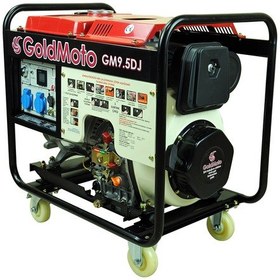 Resim Goldmoto Gm9.5Dj Dizel Jeneratör 8.1 Kva Monofaze Marşlı 