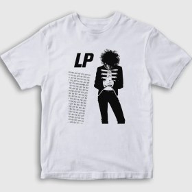 Resim Presmono Unisex Çocuk Beyaz Lp V2 Laura Pergolizzi T-Shirt 