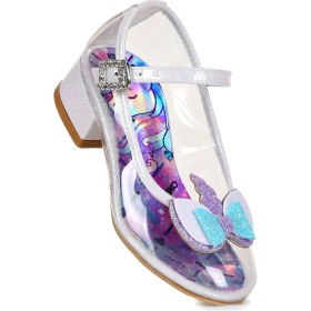 Resim Kiko Kids Unicorn Kız Çocuk Topuklu Abiye Şeffaf Ayakkabı 