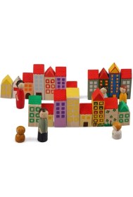 Resim 13 Parça Dekoratif Peg Evler Boyama Seti 