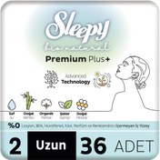 Resim Nessiworld Sleepy Bio Natural Premium Plus Mega Uzun Ped 36 Adet 