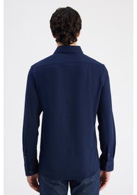 Resim D'S Damat Ds Damat Slim Fit Lacivert Örme Gömlek 6hf02g801281m Çok Renkli 