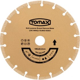 Resim Tomax Çok Amaçlı Elmas Kesici Disk - 180 x 22 