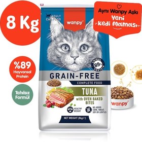 Resim Wanpy Tahılsız Ton Balıklı Yetişkin Kedi Maması 8 Kg 