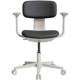 Resim Tesla Comfort Çalışma Koltuğu - Koyu Gri Kumaş 61x74-86x60 Cm Siyah 