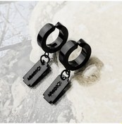 Resim Sıkıştırmalı Jilet Tasarım Erkek Küpe Takı Aksesuar P24 T5 Sarı 