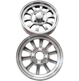 Resim SEVGENT Arka 12 Jant 4 Bijonlu Gri Alüminyum E-Bisiklet/Kamyonet 