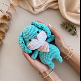 Resim Amigurumi Köpüş Oyuncak 2 - Turkuaz 