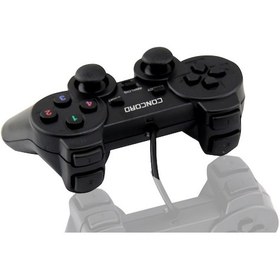 Resim Titreşimli Analoglu Usb Bilgisayar Pc Oyun Kolu Gamepad 