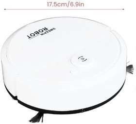 Resim Otomatik Robot Süpürge Verimli Temiz Fayans Ahşap Zemin, Ev İçin İdeal Evcil Hayvan Tüyleri Akıllı Sensörlü Düşük Tüylü Halı Düşme Önleyici Toz, Günlük Temizlik Için 400mAh Pil 