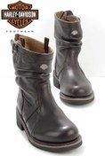 Resim Harley Davidson Dark Brown Hakiki Deri Kadın Bot & Bootie Hd0777063403 