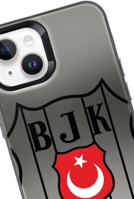Resim Beşiktaş Büyük Arma Bayrak Premium Telefon Kılıfı - iPhone 15 