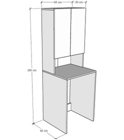 Resim Banyo Dolabı Bd-01 Antrasit Antrasit 