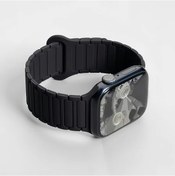 Resim Elmpaly İwatch Manyetik Bileklik 38mm 40mm 41mm 42mm 44mm 45mm 46mm 49mm S1 S10 Serileri İçin Yumuşak Spor Güçlü Manyetik Bağlantı 