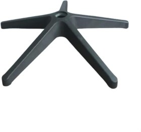 Resim 5 Kollu Ofis Koltuğu Konuk Plastik Ayagi, Çap 65 cm,Siyah, Ergonomik Tasarım, Dayanıklı Plastik, 