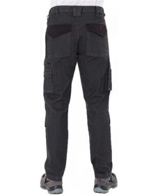 Resim Şensel Kot İş Pantolonu Gri-Siyah -54E6537- Esnek Likralı Gri - Siyah 