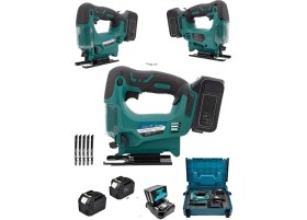 Resim SCHUTZENGER Alman 950RPM Şajlı 2 Akülü Dekupaj Testere Jig Testere Makinası Akülü Kömürsüz Bakır Motor 10 