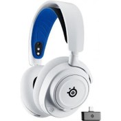 Resim SteelSeries Arctis Nova 7P Beyaz Kablolu/Kablosuz Kulak Üstü Oyuncu Kulaklığı Outlet 