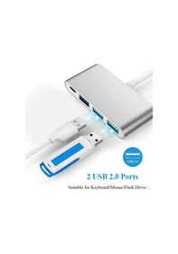 Resim Type-C 3.1 Usb Hub - Usb C to 2xUsb 2.0 , Usb 3.0 Çoklayıcı 