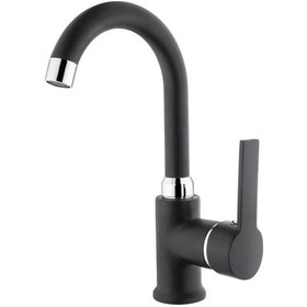 Resim İtimat İdea Siyah 563kcb Kuğu Lavabo Bataryası 