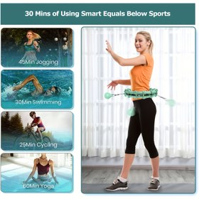Resim 24 Bölümlü Akıllı Fitness Halkası, Boş Toplar ve Ayarlanabilir Direnç ile - Yeşil Ağırlıklı Egzersiz Halkası, Tüm Vücut Egzersizi, Ev Spor Salonu, Seyahat Dostu Fitness Ekipmanı, Spor Salonu Aksesuarları, Çok Yönlü Egzersiz Aracı, Şık Egzersiz Ekipmanı, Dayanıklı Yapı, Çok Fonksiyonlu Fitness Ekipmanı, Aktif Yaşam 