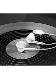 Resim Linktech Yüksek Basslı Kablolu Kulaklık , Linktech H65 Siyah Type-c Mikrofonlu Kablolu Kulak İçi Kul Universal 