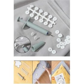 Resim Rozia Çarşaf Nevresim Sabitleyici Kılıf Yorgan Sabitleme Yorgan Tutucu Set 