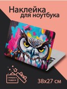 Resim Top Stickers 13.3 38x27 Cm Baykuş Dizüstü Bilgisayar Kapak Etiketli 153524062 