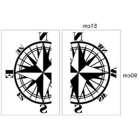 Resim Novahub Evrensel Araba Sticker Yarış Arabası Kaput Çıkartması Pusula Siyah Mavi Kırmızı Gri Tüm Arabalar İçin, 