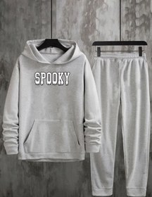 Resim uyguntarz Unisex Spooky Baskılı Eşofman Takımı 
