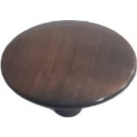 Resim Yuvarlak Prizma Düğme Q35 Antik Bakır 5 Adet Antik Bakır 